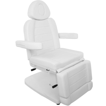 FOTEL KOSMETYCZNY ELEKTR. AZZURRO 803A 2 SILN. BIAŁY Activ  Q@d